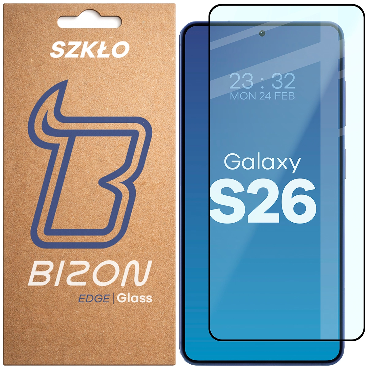 Szkło hartowane na cały ekran Bizon Glass Edge dla Samsung Galaxy S26